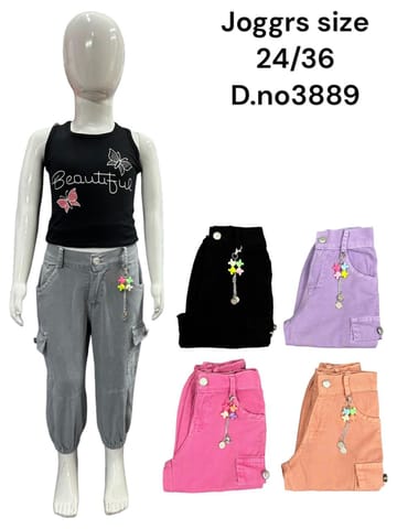 Baric Kids Girls Cargo Pant Mumbai