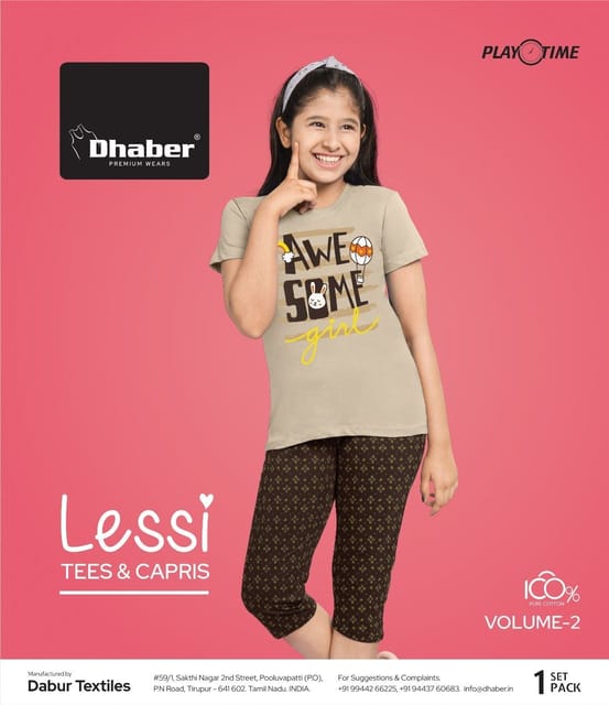 Dhaber Girls T-shirt set Tirupur