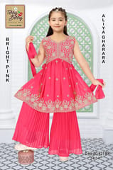 N.B Rana Girls Frock Metia bruz