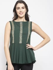 Elune Embroidery Rayon Top