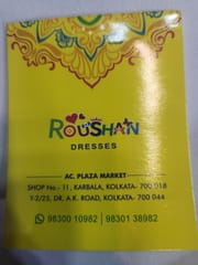 Roushan Frock Girls Metia Bruz